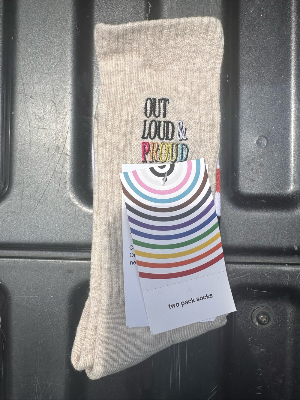 🏳️‍🌈 Pride “Out Loud & Proud” Crew Socks